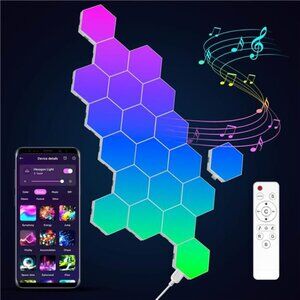 New 20-Pack Hexagon Light Panels – Smart RGB LED Wall Lights with App & Remote